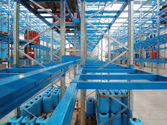 Portapallets Trave anticaduta