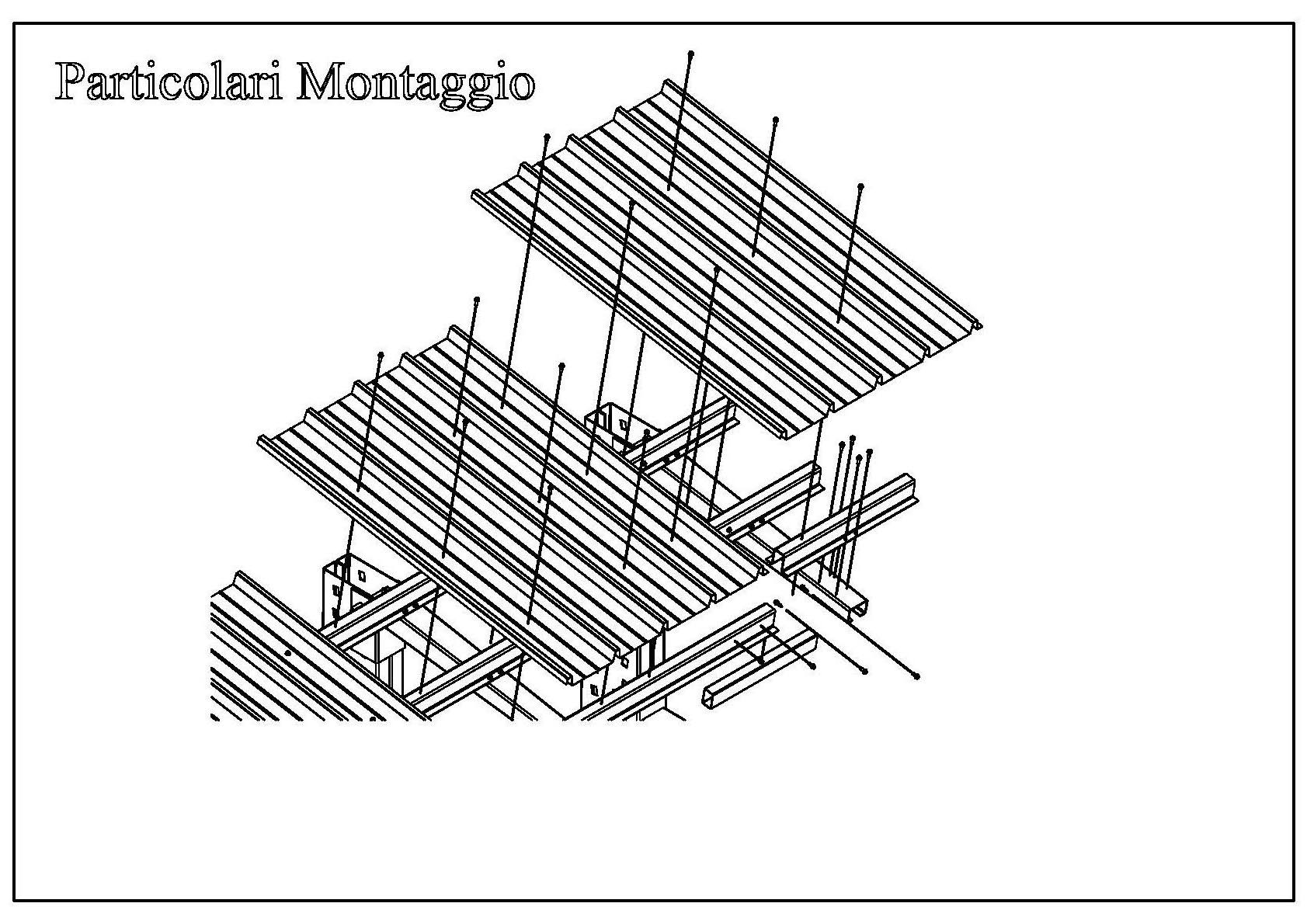 Cantilever con Tettoia – Disegno tecnico