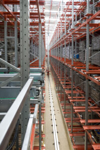 scaffalatura con traslo