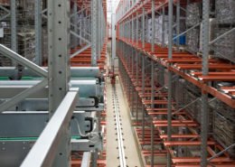 scaffalatura con traslo