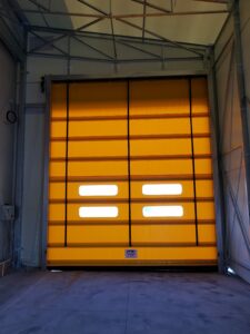COPERTURA MOBILE LATERALE - PARTE INTERNA PARTICOLARE PORTA RAPIDA