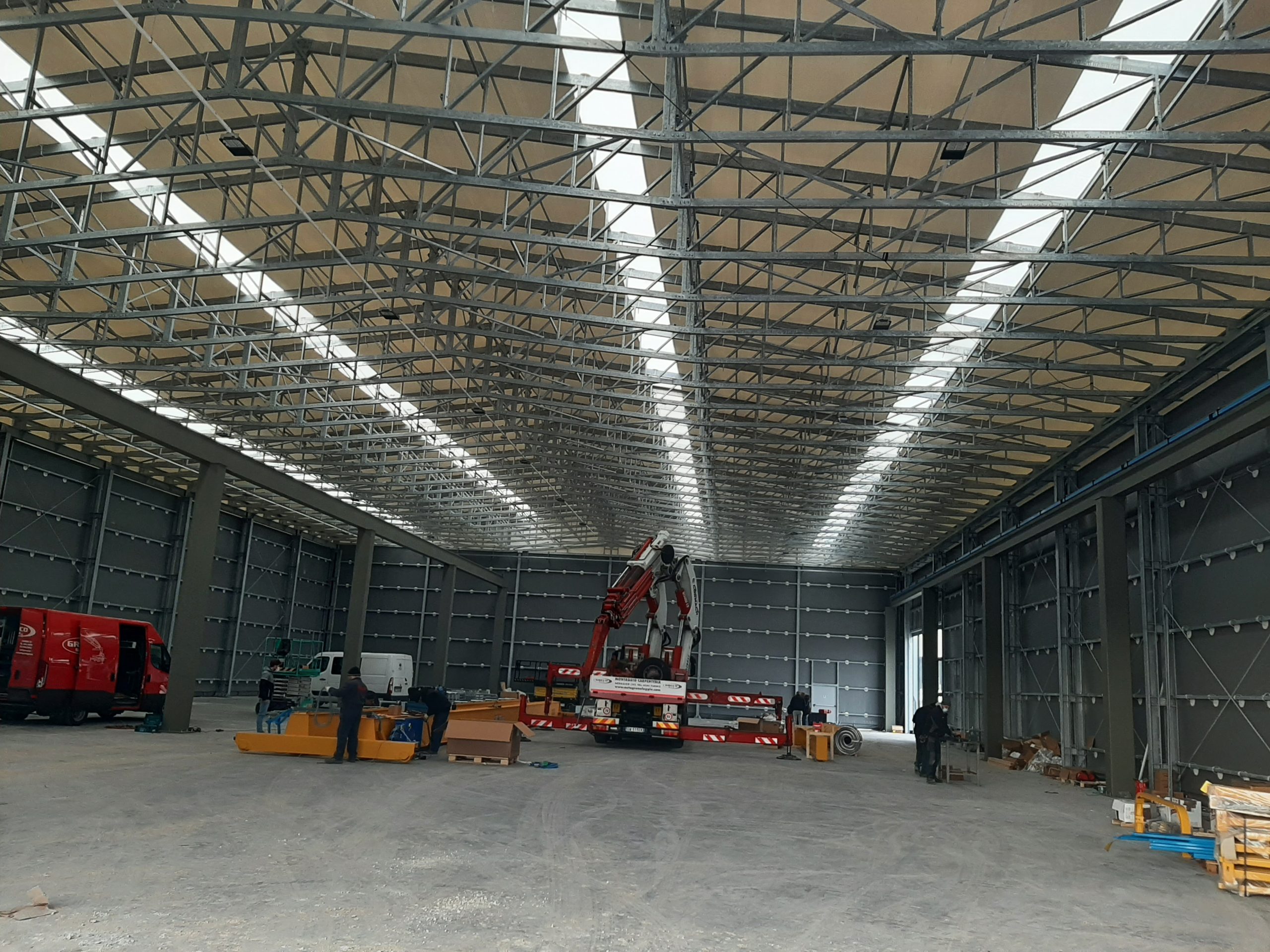 INTERNO TUNNEL FISSO IN PVC - COPERTURA MODULARE