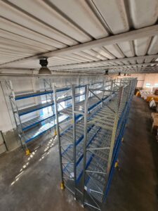 scaffalature con piano grigliato