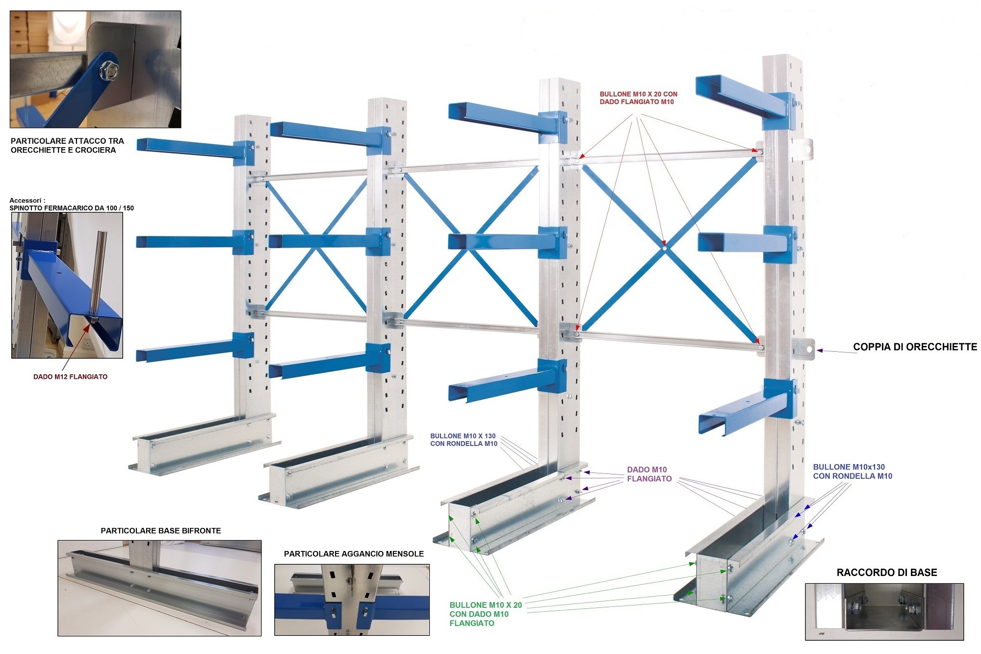 Cantilever per Barre e Profili - Pronta consegna